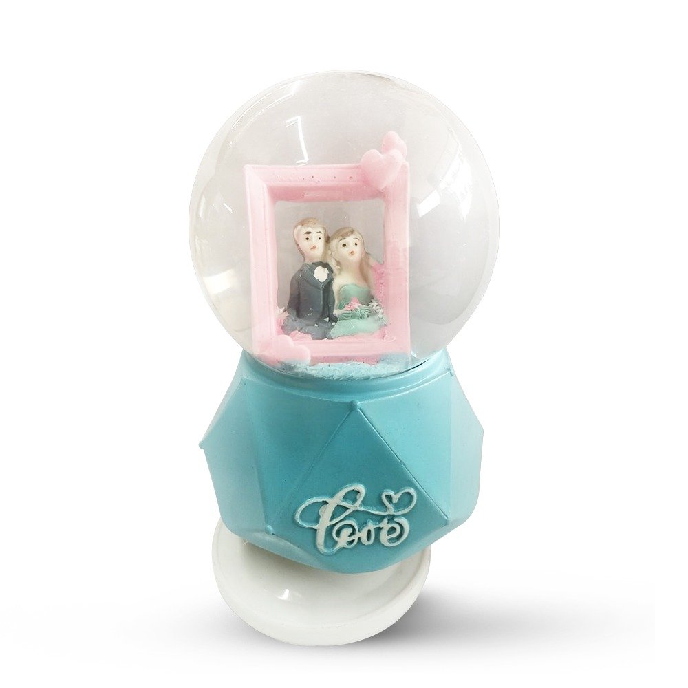 Romantic "I Love You" Snow Globe with Musical Sound thumbnail 1